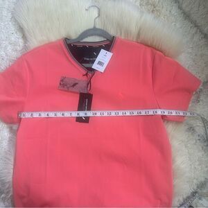 Pink Short Sleeve V-Neck Tee